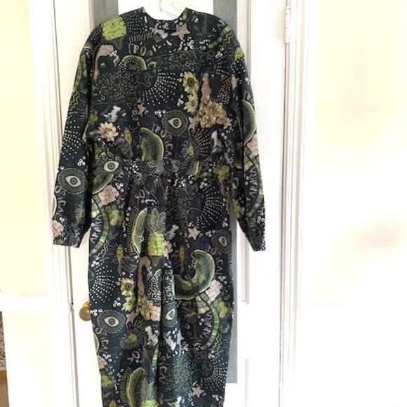 FARM Rio X Anthropologie Borogodo Green Jumpsuit - Picture 14 of 14